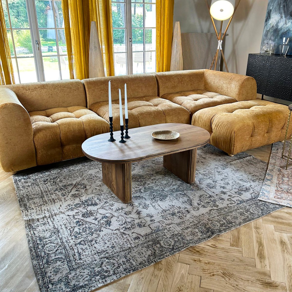 Tapis en coton, GOA taupe, NOW'S HOME