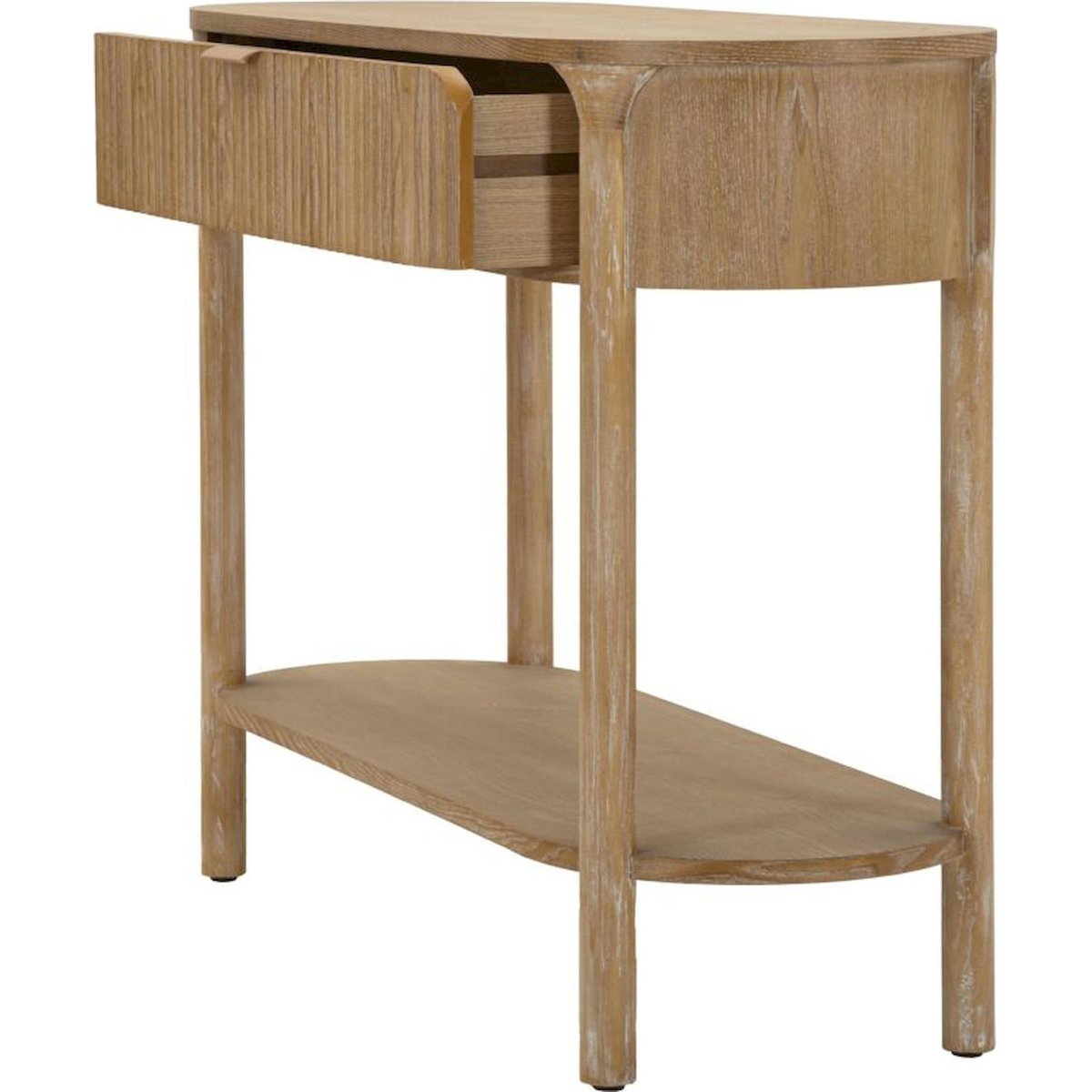 Console en sapin et fer avec tiroir MODERN bois naturel, RECOLLECTION