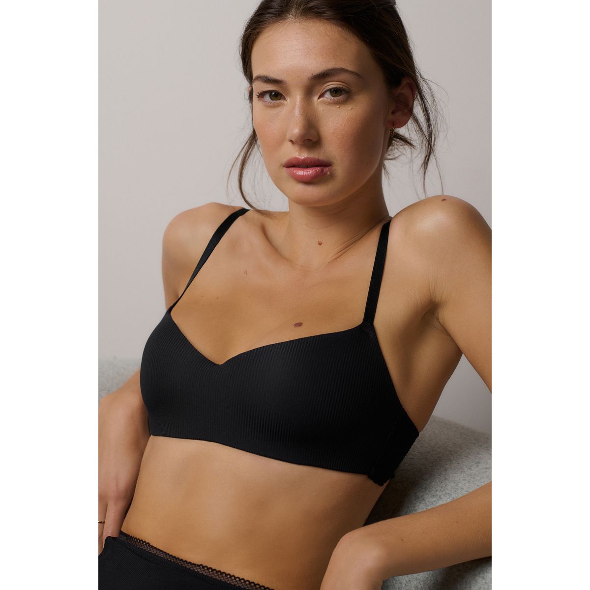 Soutien-gorge sans armatures, lot de 2 noir/rose, NEXT