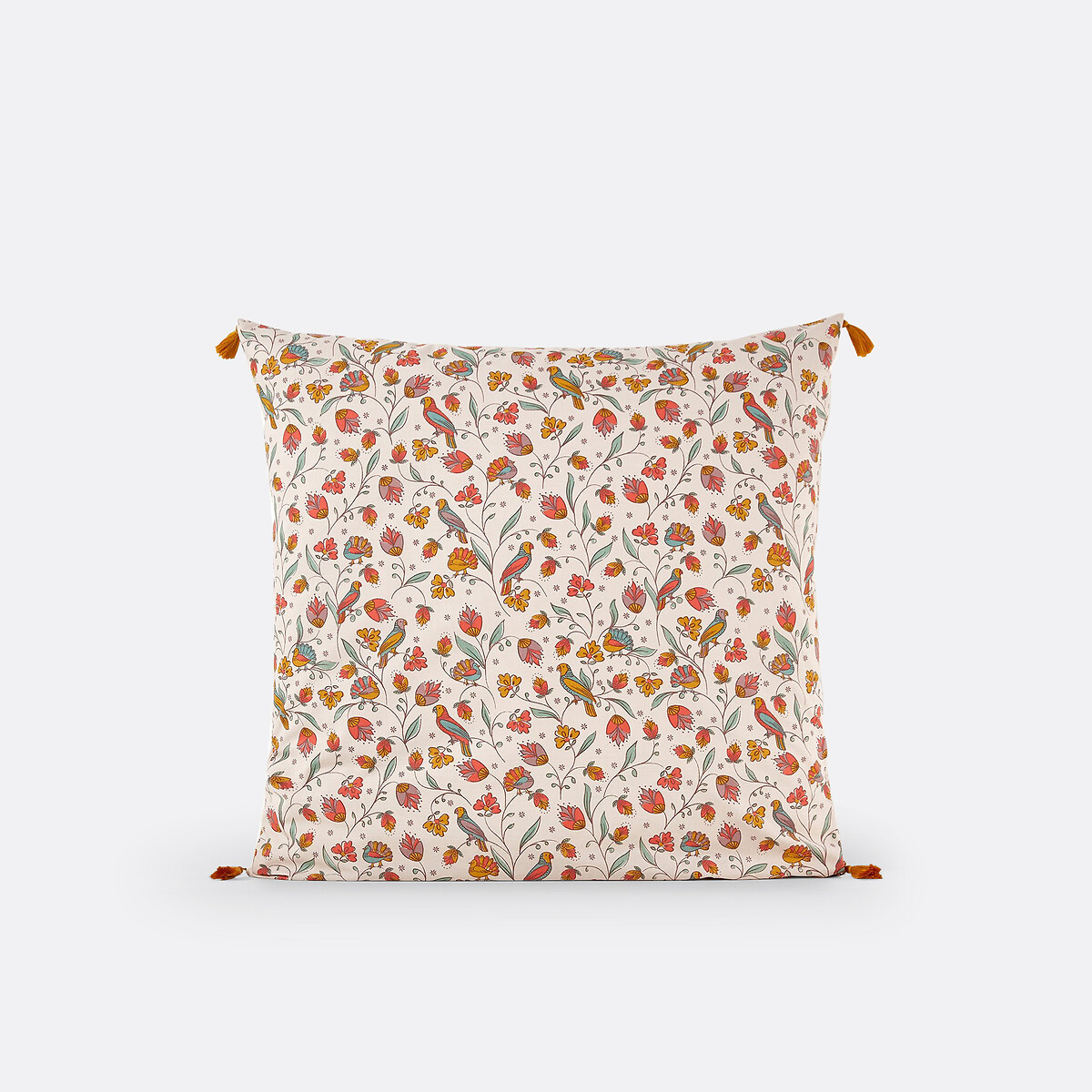 Funda de almohada de algodón, Bertille estampado rosa, LA REDOUTE INTERIEURS