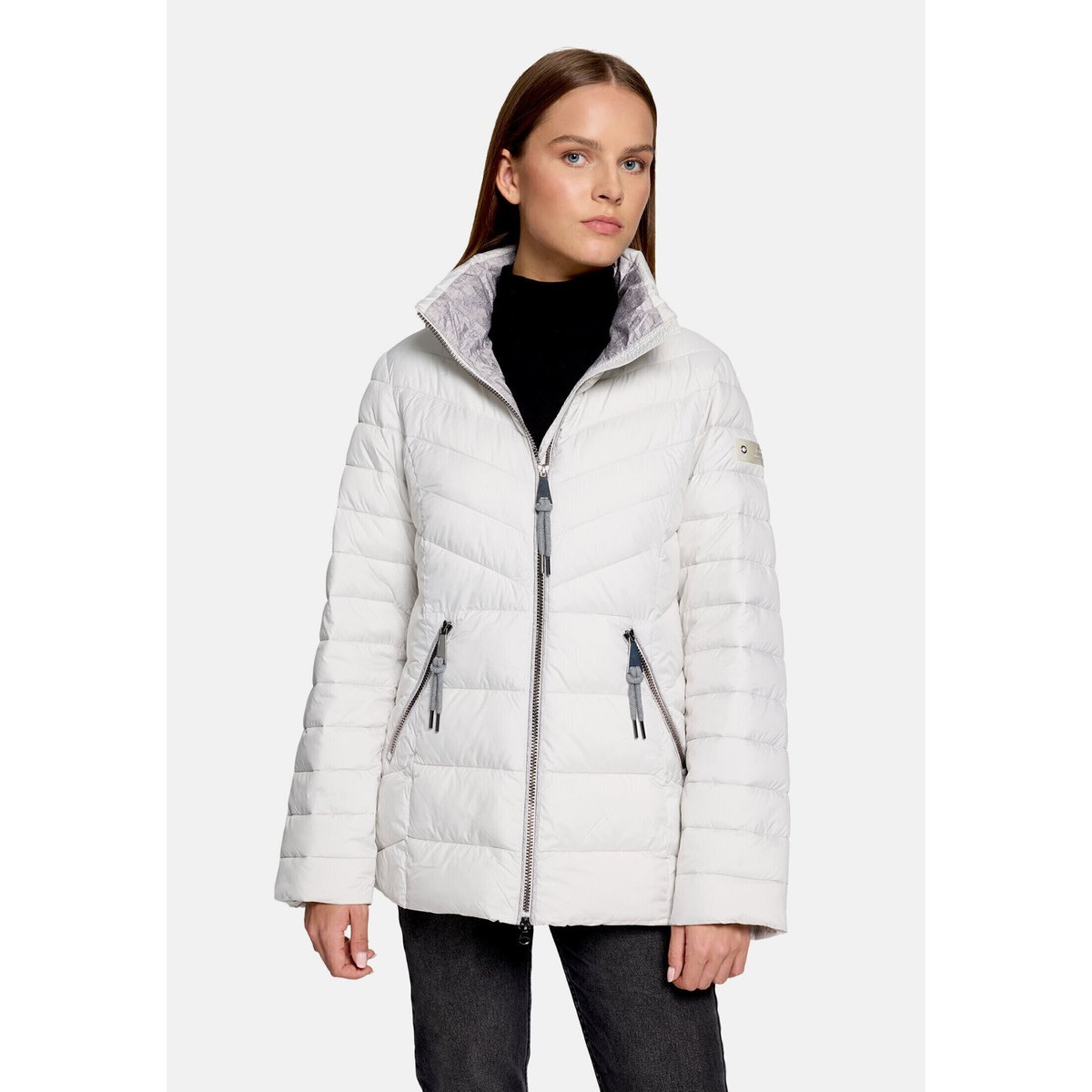 Veste matelassée à capuche amovible blanc, BETTY BARCLAY