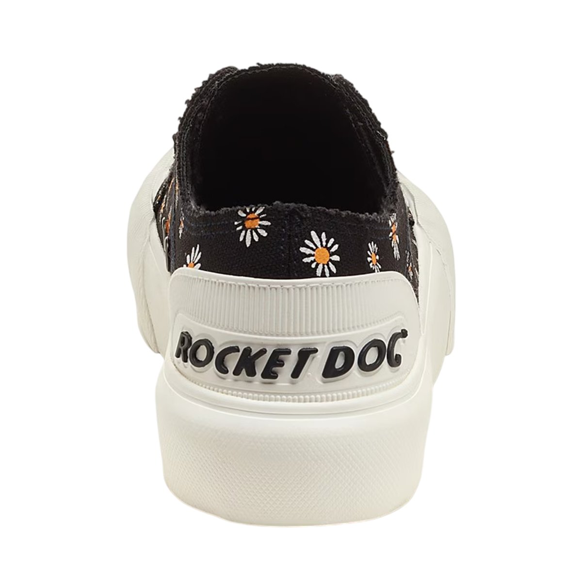 Tennis en toile à lacets motif/style marguerite JAZZIN MONROE noir, ROCKET DOG