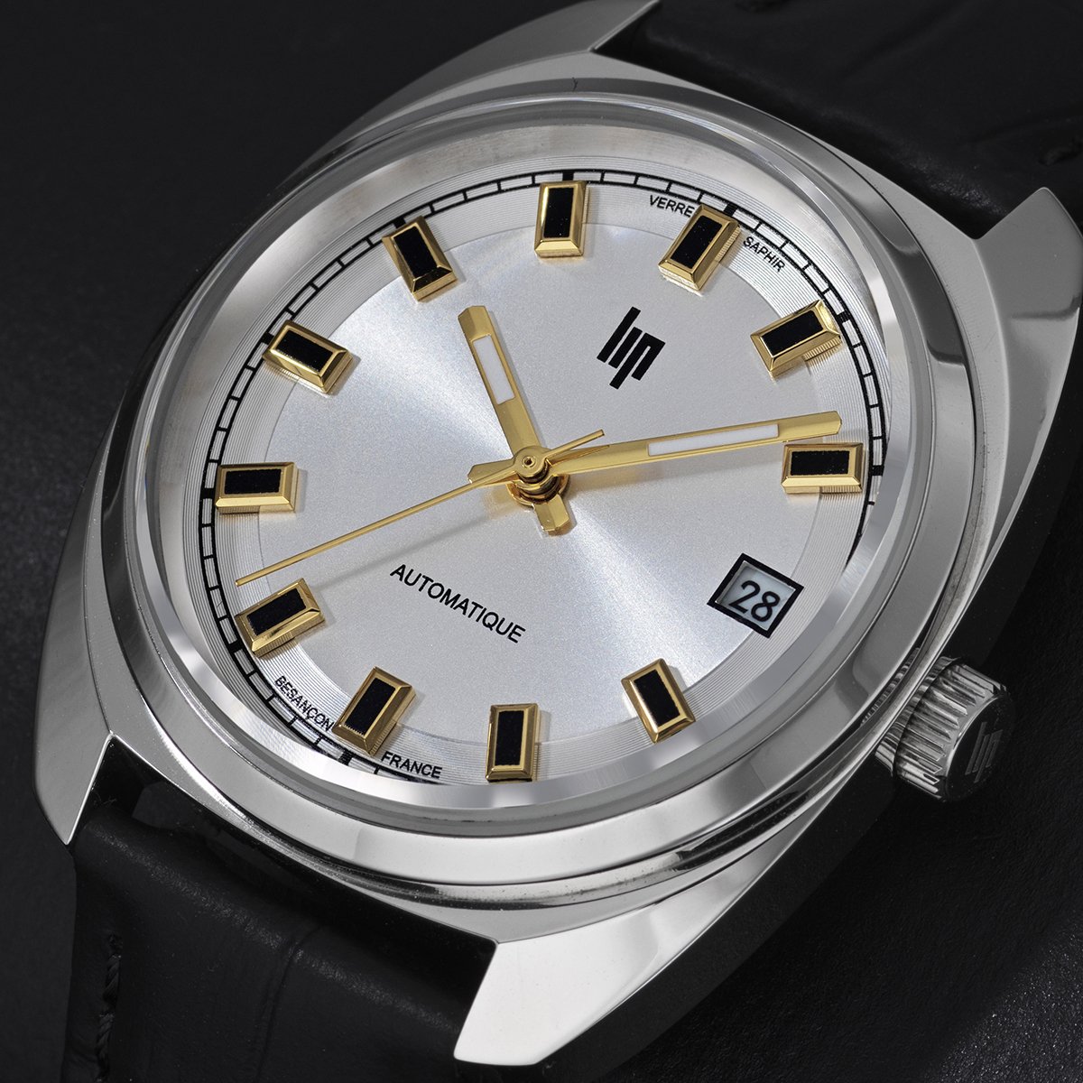 Montre Analogique GÉNÉRAL DE GAULLE argenté argenté noir, LIP