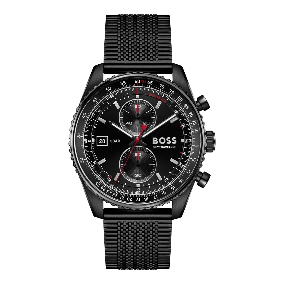 Montre Analogique SKYTRAVELLER noir noir noir, BOSS