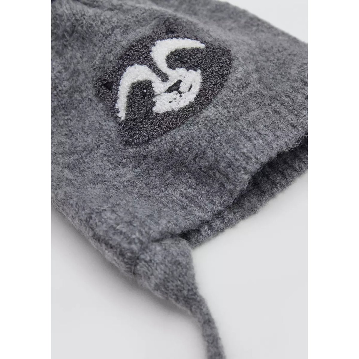 Bonnet maille raton laveur gris, MANGO BABY