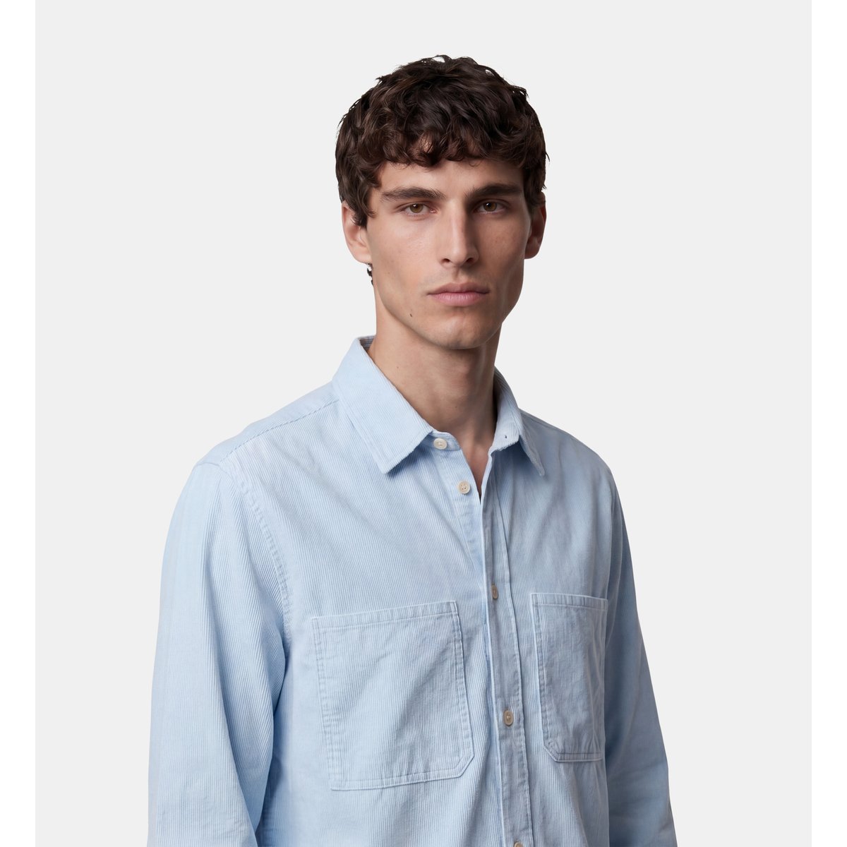 Chemise droite tirtnew coton bleu ciel, GALERIES LAFAYETTE