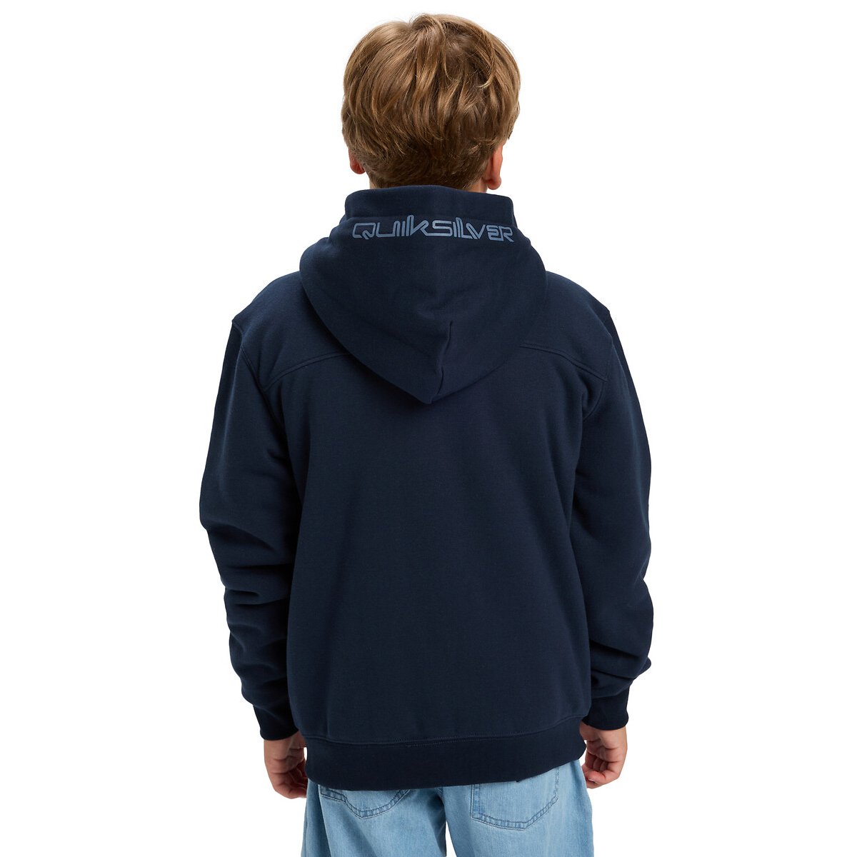 Sweat à capuche doublé sherpa bleu, QUIKSILVER