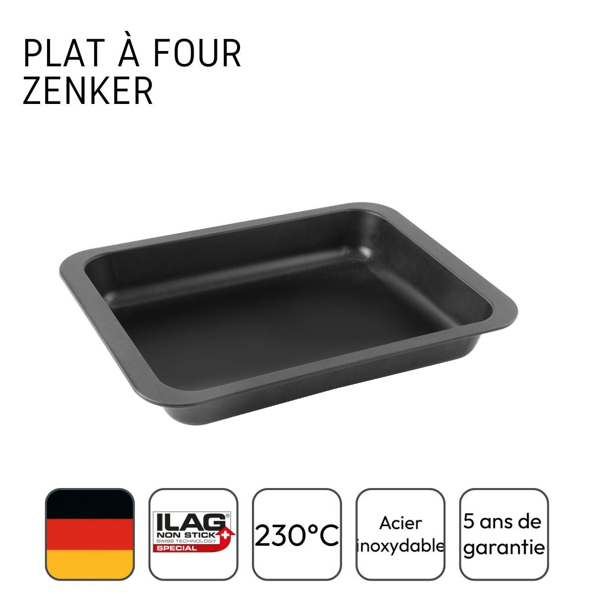 Plat à four SPECIAL COOKING noir, ZENKER
