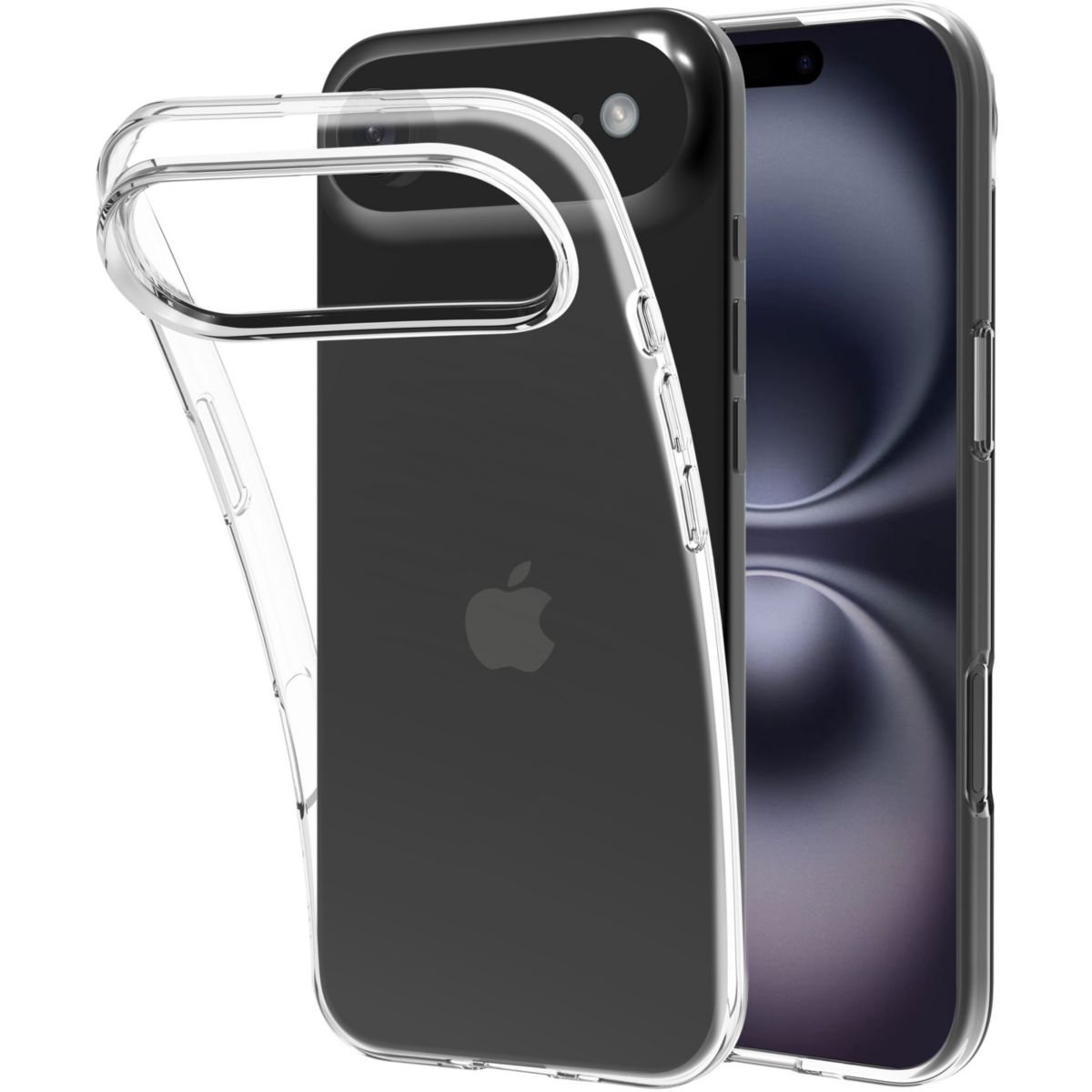 Pack iPhone Air coque + verre trempé X2 couleur unique, ESSENTIEL B