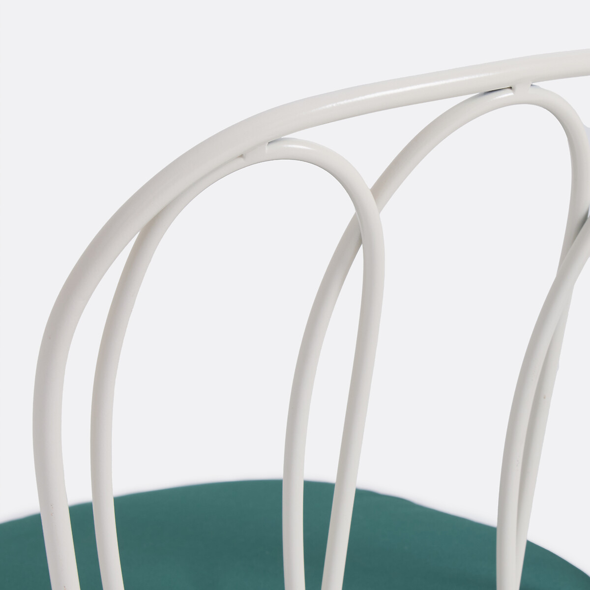 Set van 2 tuinstoelen, staal metaal, met kussen, LACOMO keikleur, LA REDOUTE INTERIEURS