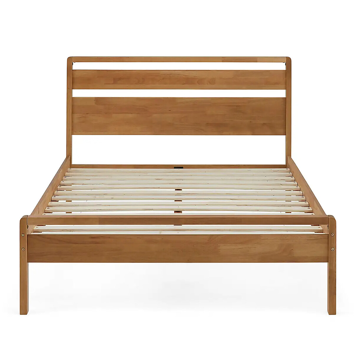 Skandi Mid Century Solid Wood Bed natural oak, SO'HOME