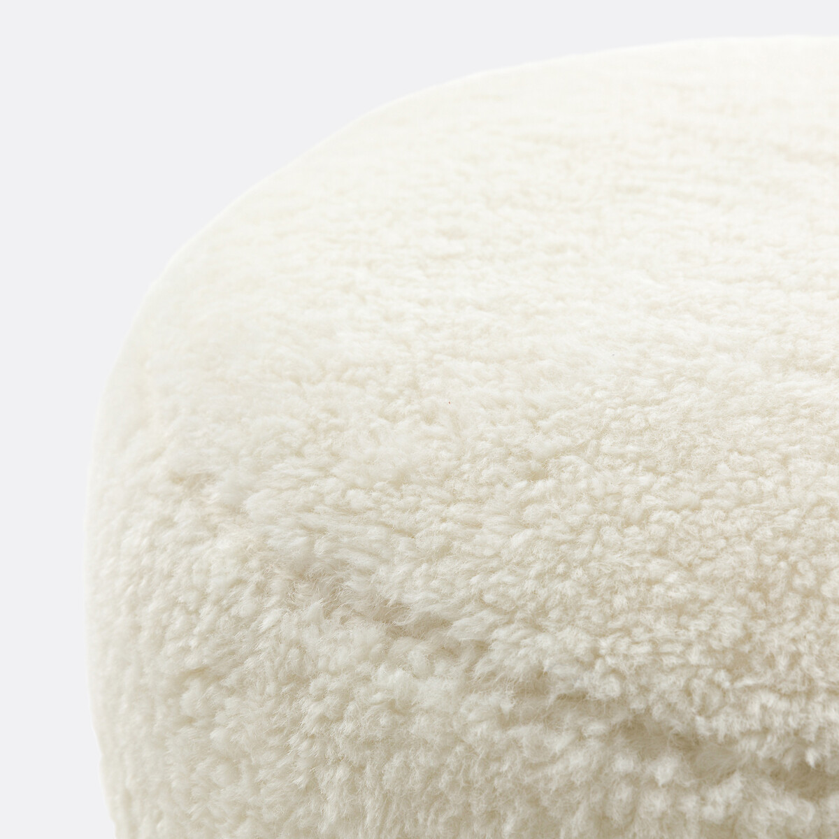 Pouf en sherpa, Ouate ecru, LA REDOUTE INTERIEURS