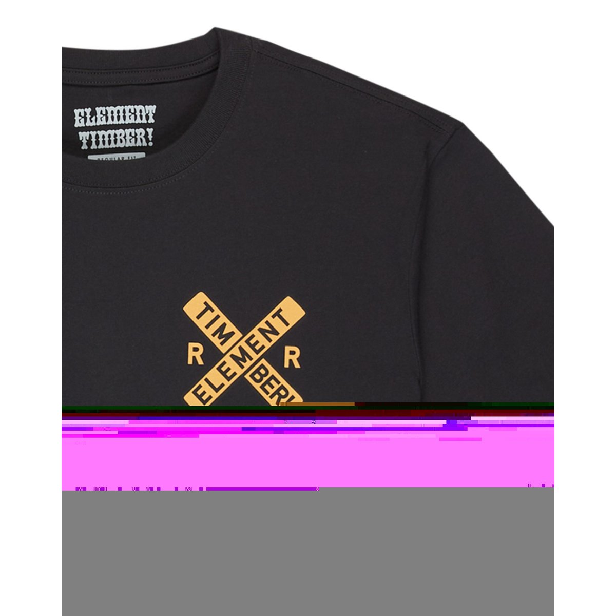 T-shirt à manches courtes TIMBER FREIGHT TRAIN Y noir off black, ELEMENT