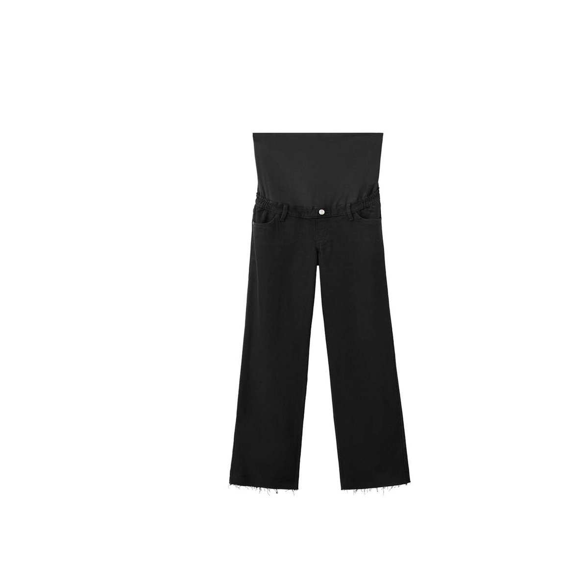 Jean large de grossesse bleu foncé, MANGO