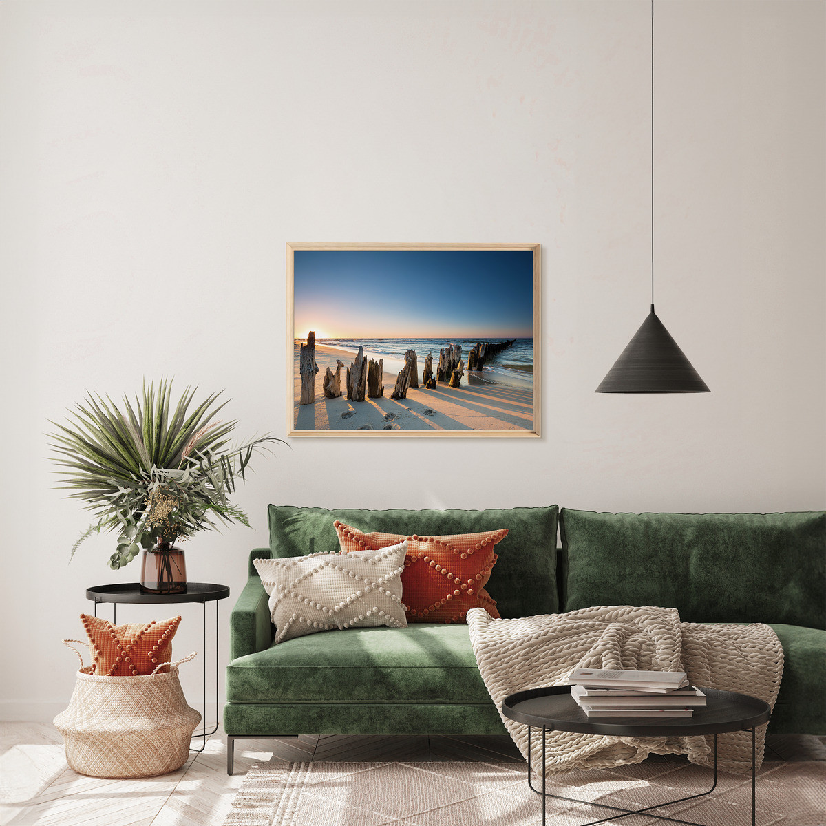 Tableau Mural Encadré Coucher De Soleil Bord De Mer PLAGE tableaux encadrés, CEANOTHE