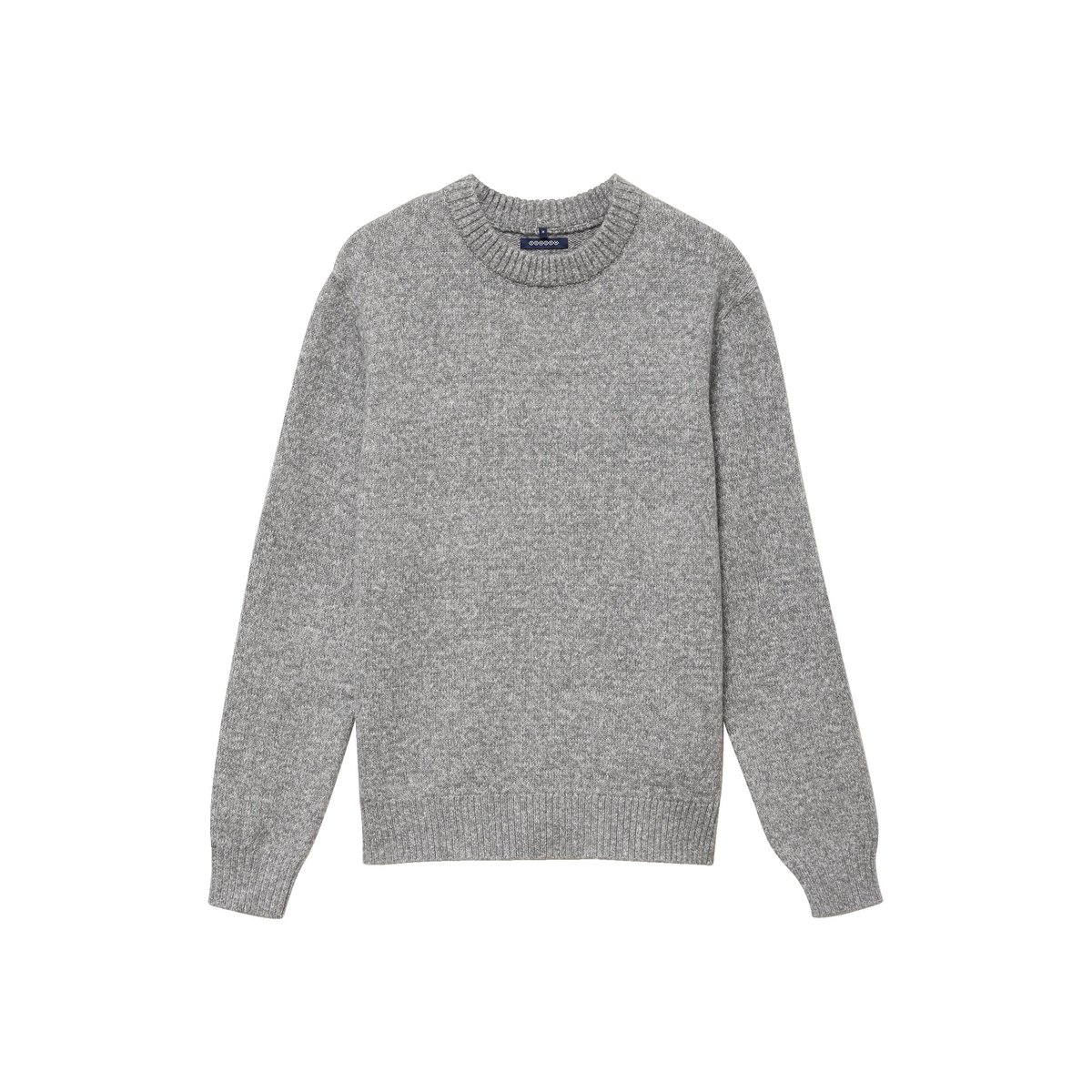 Pull droit tweed manches longues gris, BONOBO