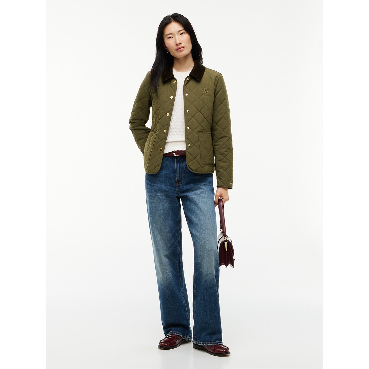 Veste courte, coupe droite olive, TOMMY HILFIGER