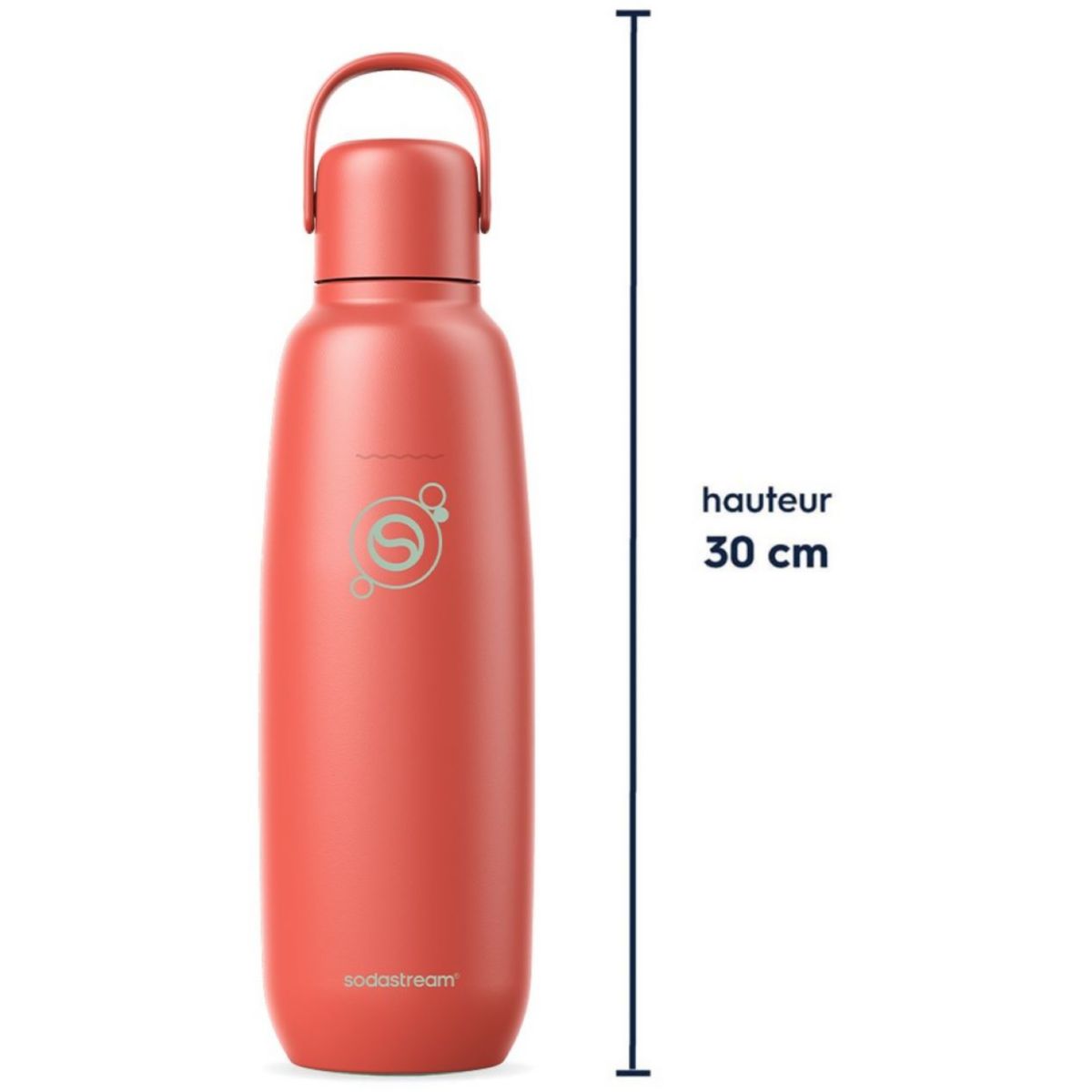 Bouteille isotherme Fizz & Go Cool papaye couleur unique, SODASTREAM