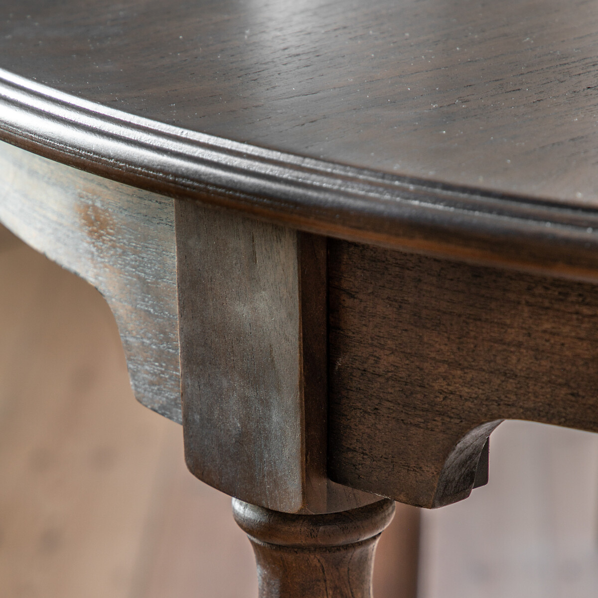 Meford Antique Wood Extendable Round Table (Seats 4-6) brown , ÉDITÉ