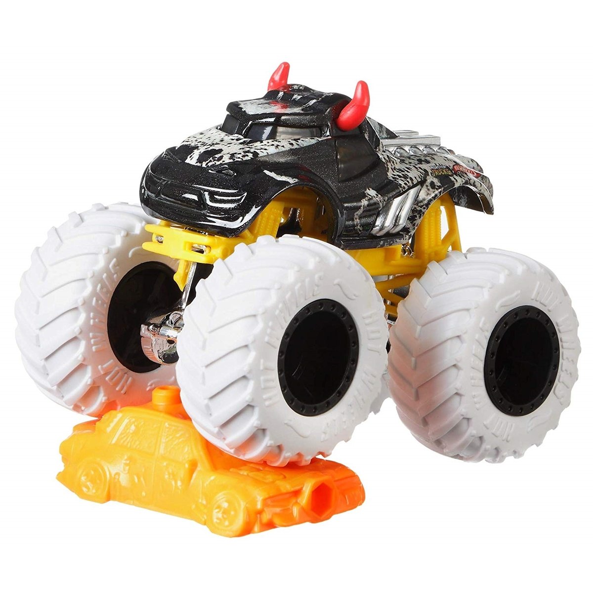 Hot Wheels Monster Trucks voiture aux roues géantes, véhicule échelle 1:64 multicolore, MATTEL