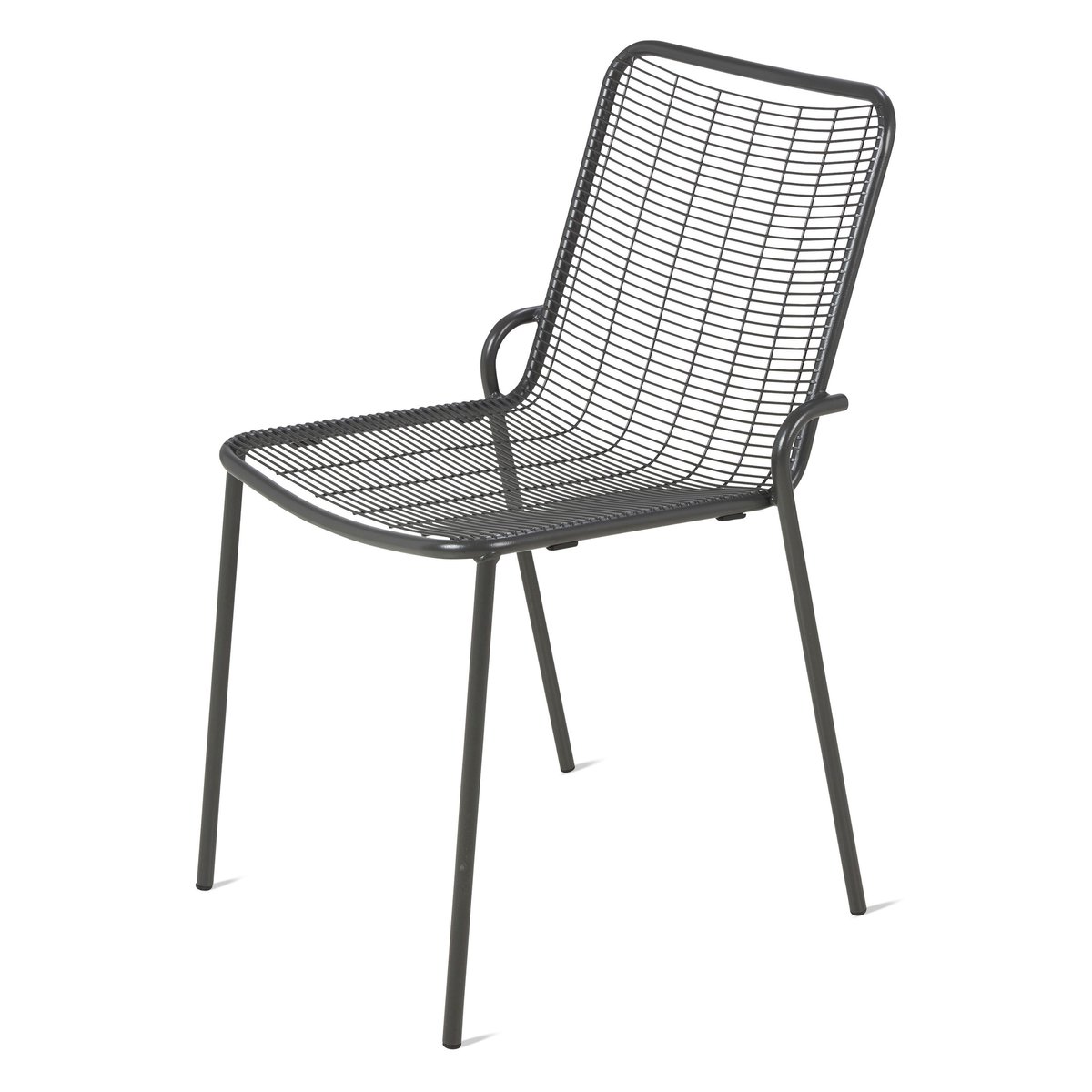 Chaise repas outdoor métal anthracite, ZAGO