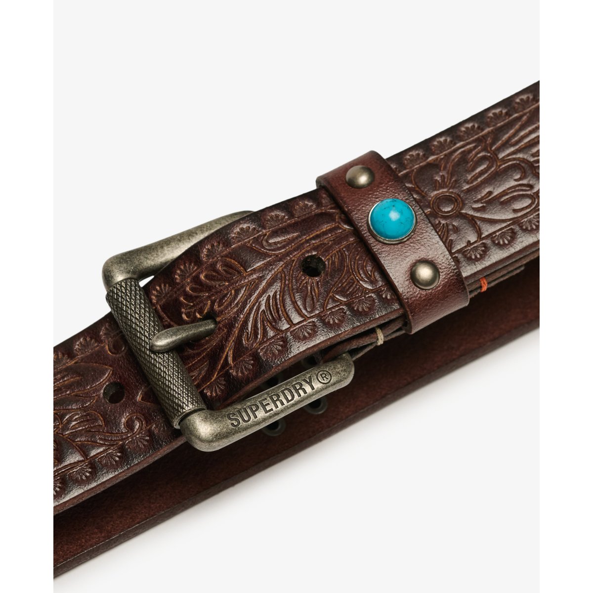 Ceinture en Cuir Statement marron caramel, SUPERDRY