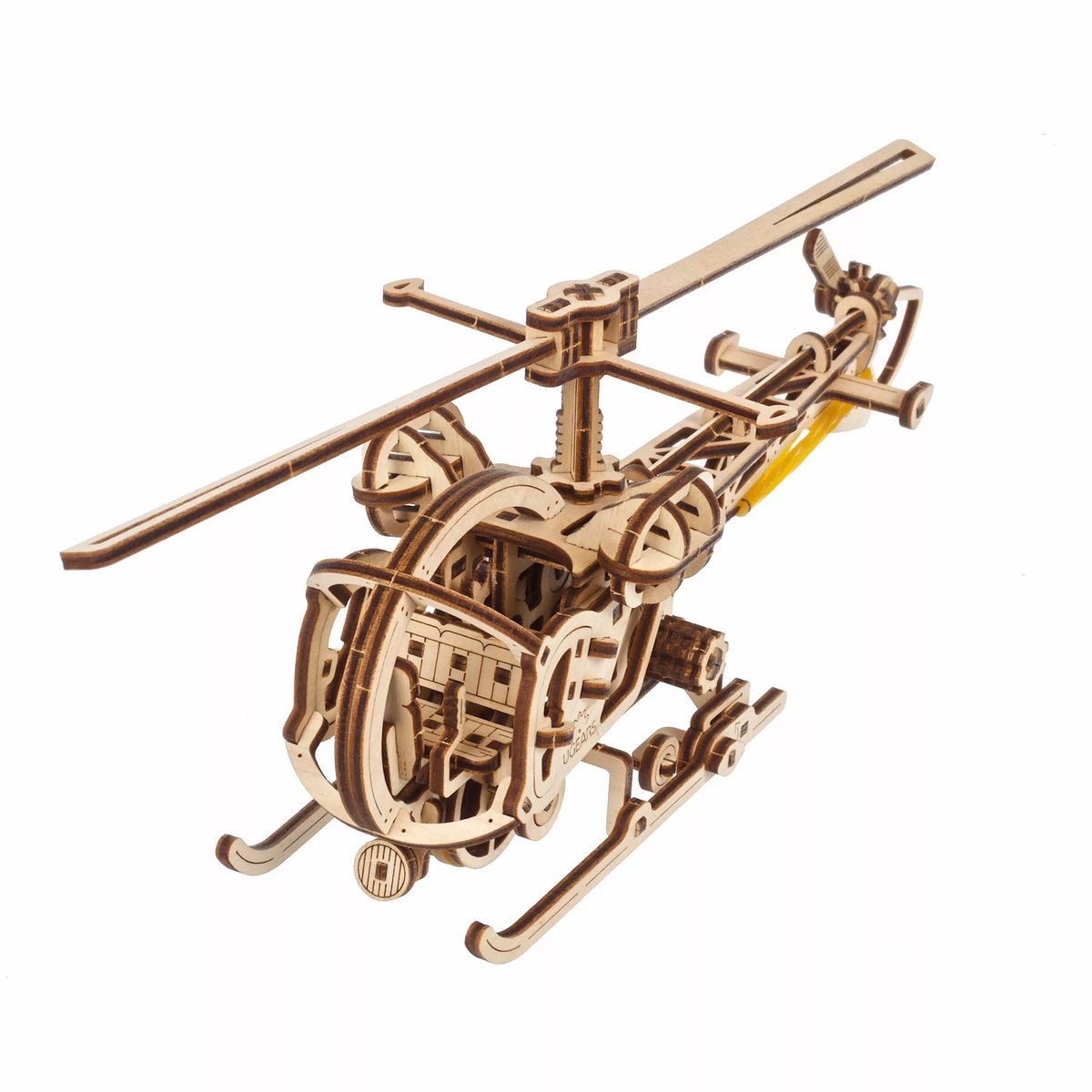 Puzzle 3D Mini Hélicoptère beige, UGEARS