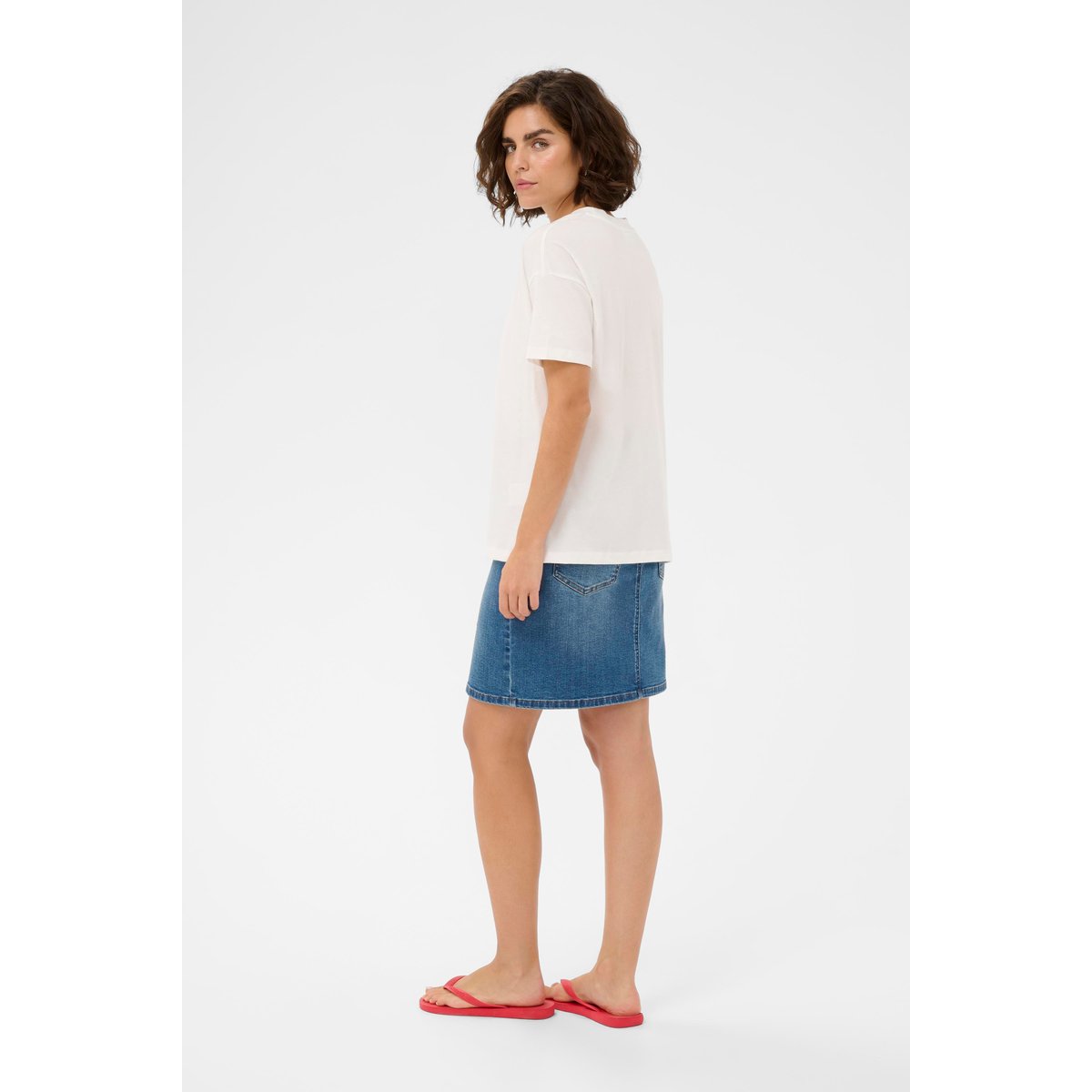T-shirt à manches courtes blanc chalk, KAFFE
