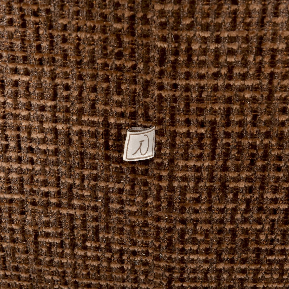 Fauteuil lounge pivotant tissu blockweave marron blockweave, RECOLLECTION