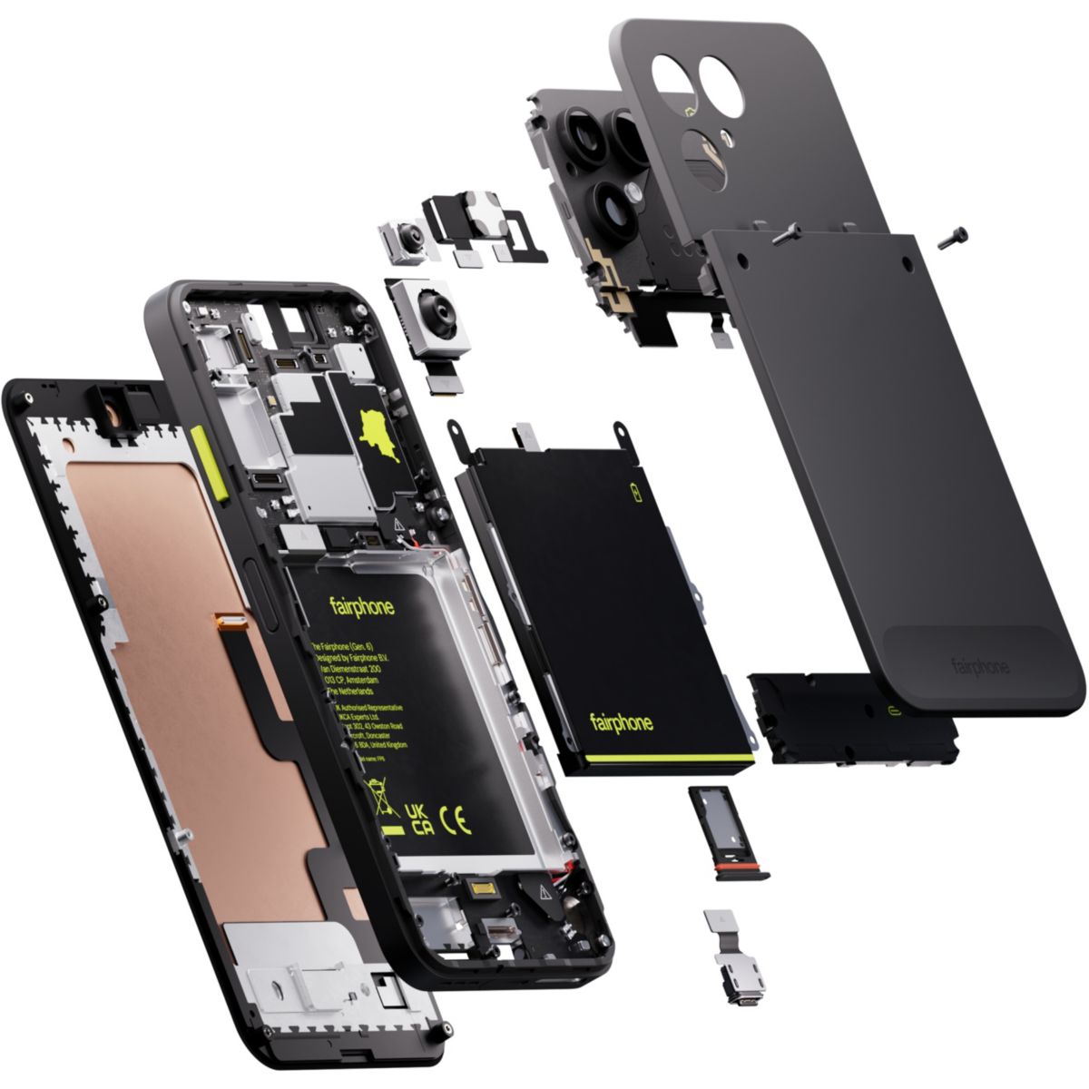 Smartphone (Gen. 6+) Noir Horizon 256Go 5G couleur unique, FAIRPHONE