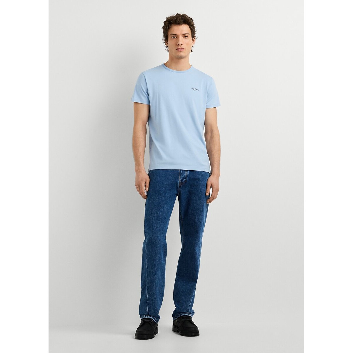 Camiseta de manga corta ORIGINAL BASIC azul grisáceo, PEPE JEANS
