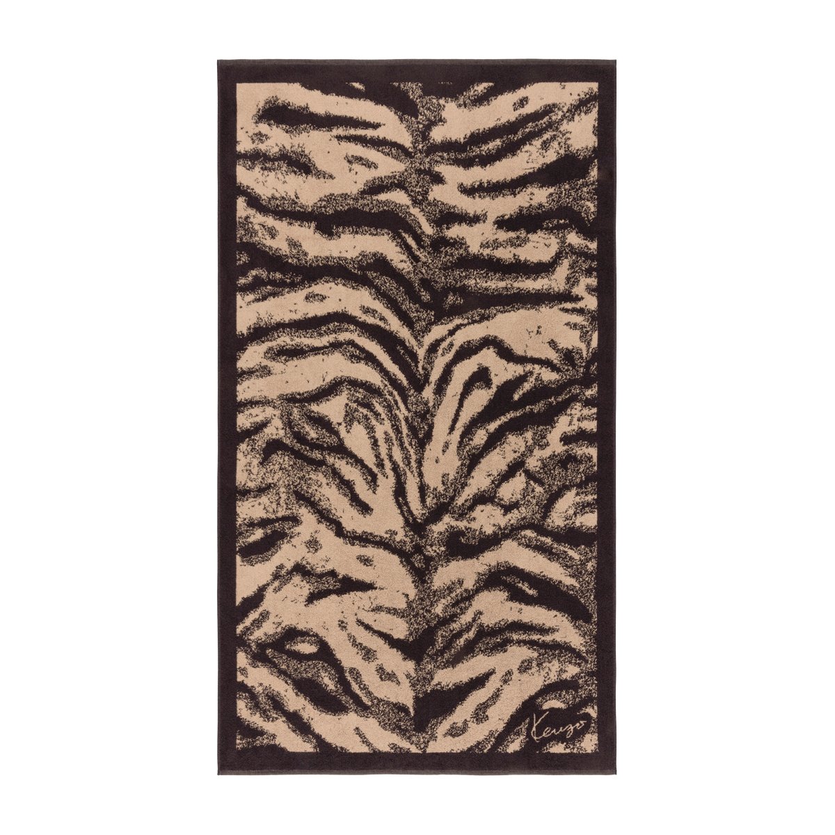 Serviette de plage en coton, K FAUVE naturel, KENZO HOME
