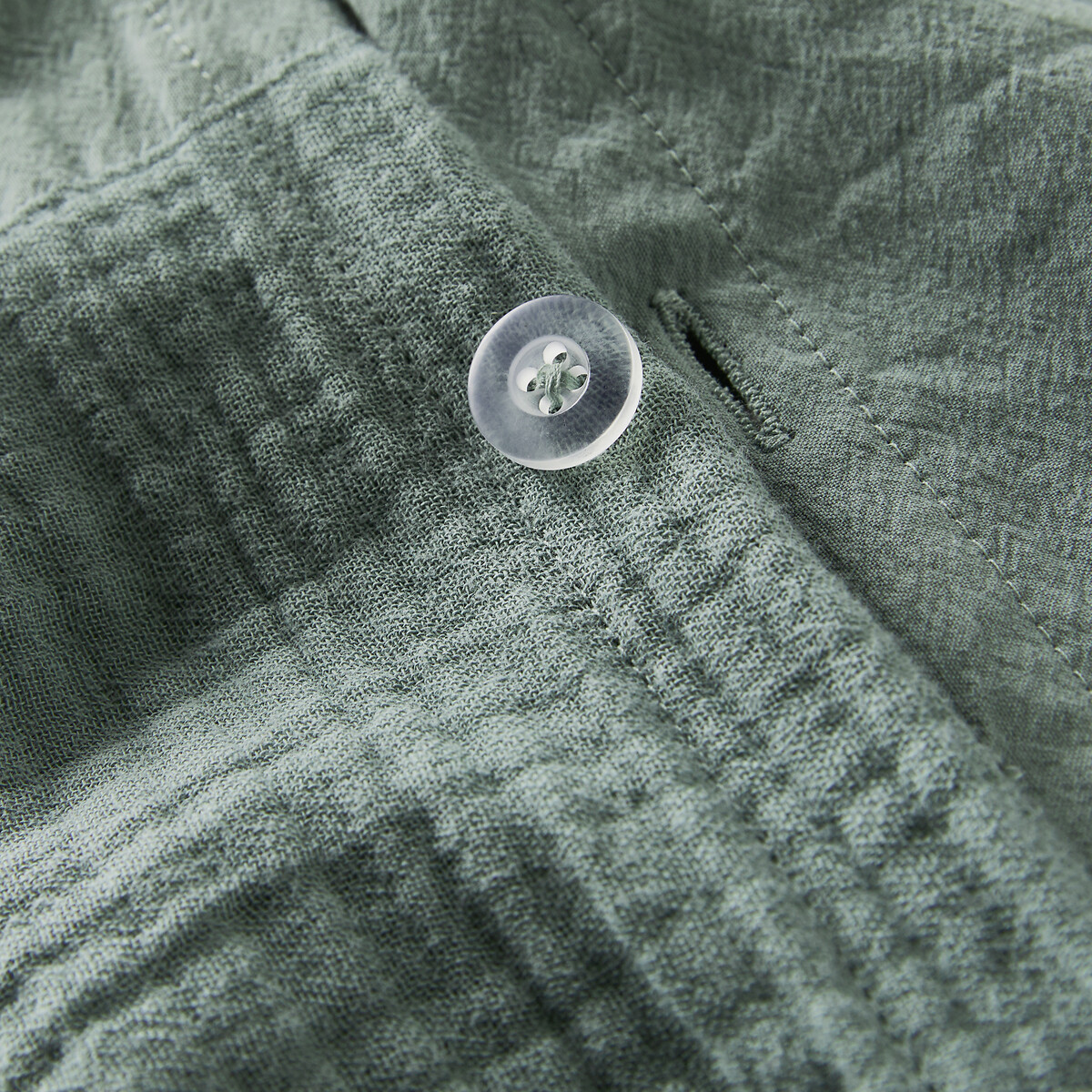Housse de couette coton et gaze de coton, Agathe sauge, LA REDOUTE INTERIEURS