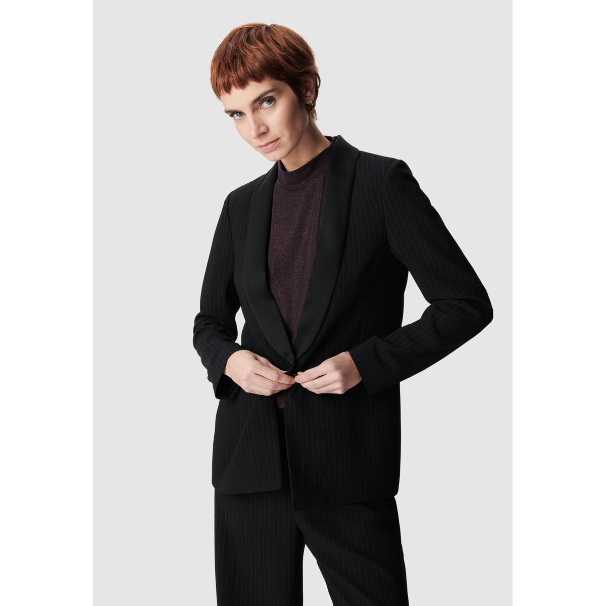 Veste de tailleur rayures tennis noir, IKKS