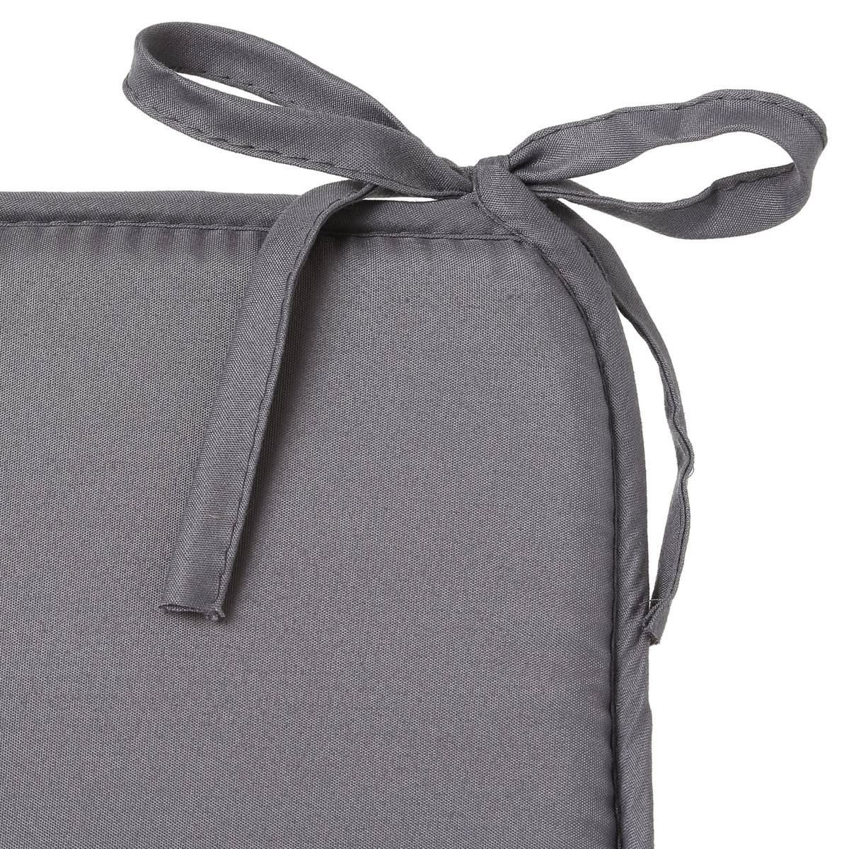 Galette de chaise gris foncé, ATMOSPHERA