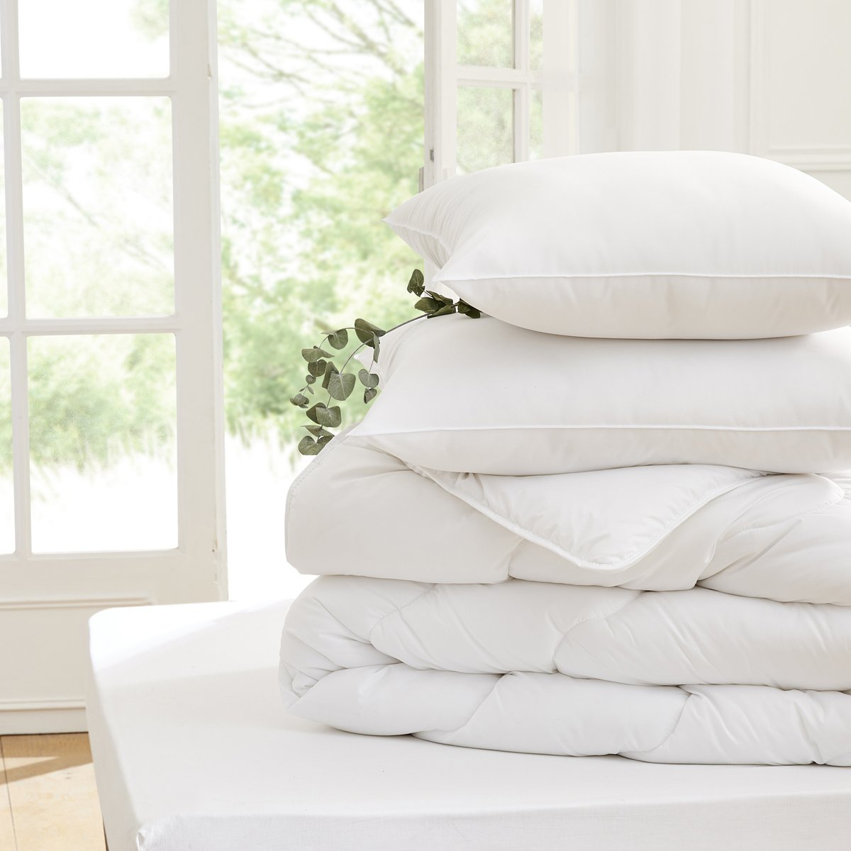 Oreiller au confort souple blanc, TOISON D OR