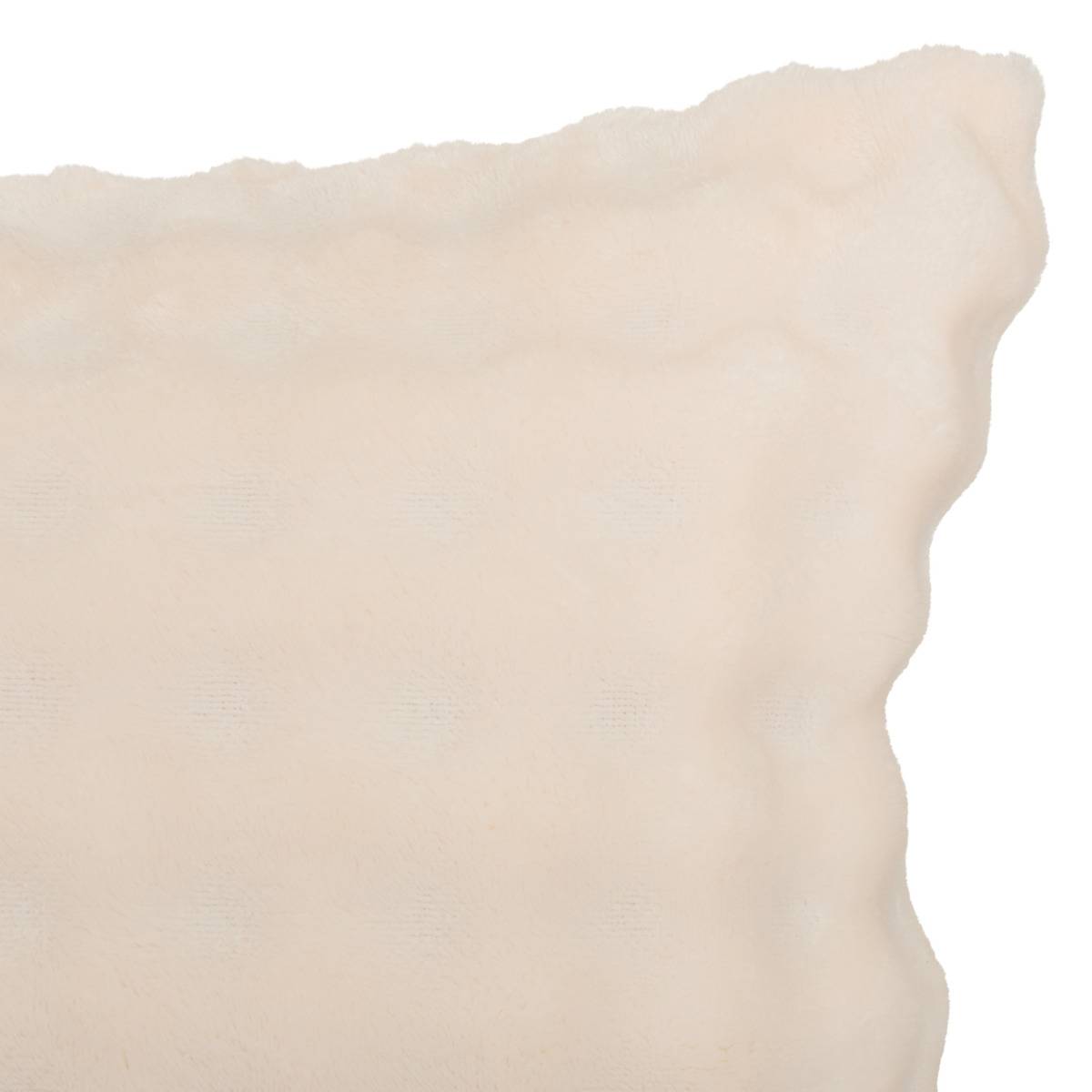 Coussin carré ZEPHY beige lin, ATMOSPHERA