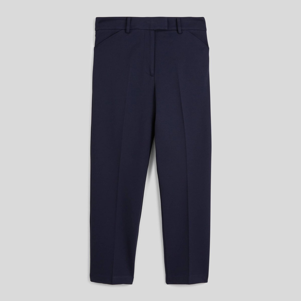 Pantalon slim en milano marine, MONOPRIX