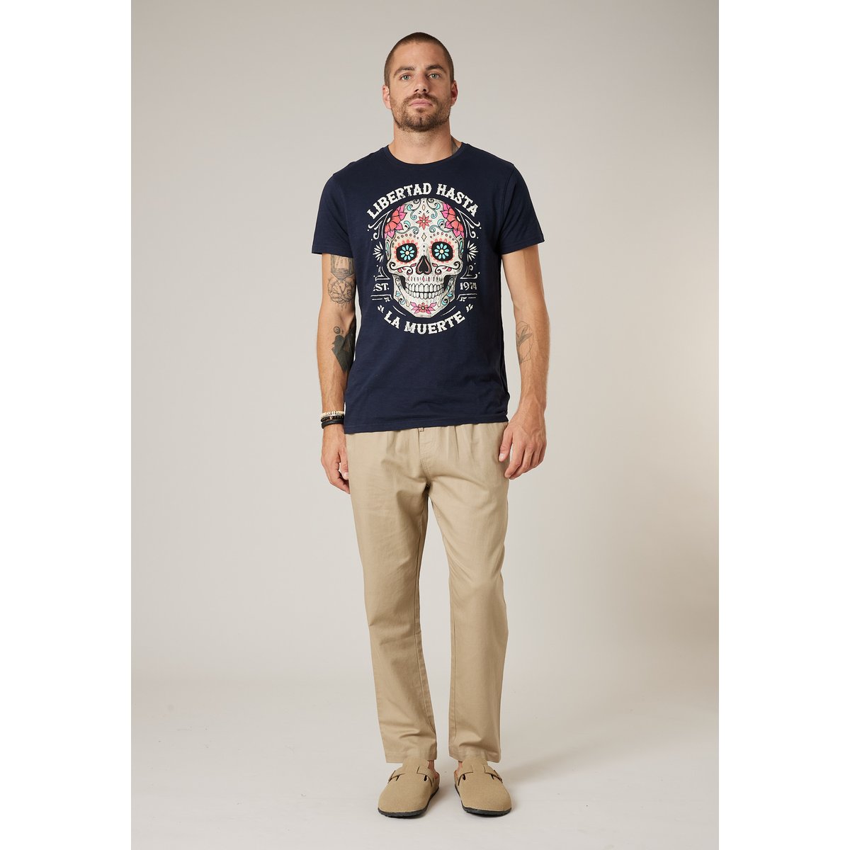Pantalon relaxed homme en coton et lin GLADES dune, DEELUXE
