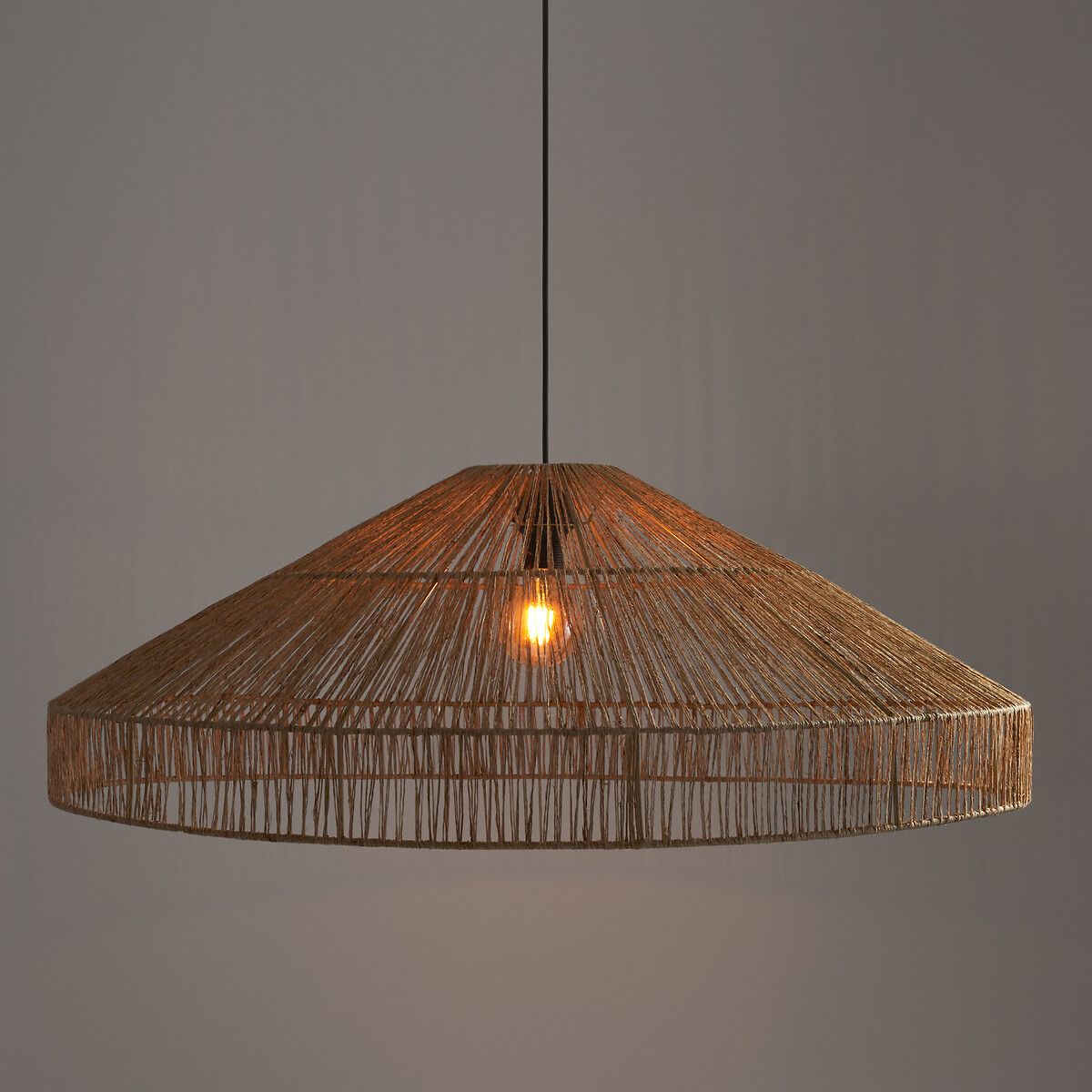 Yaku 90cm Diameter Hemp Ceiling Light natural, LA REDOUTE INTERIEURS
