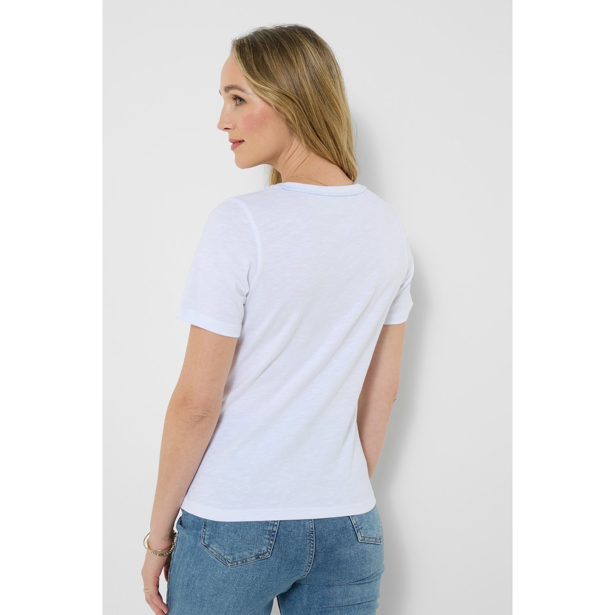 T-shirt à motif floral blanc, JOE BROWNS