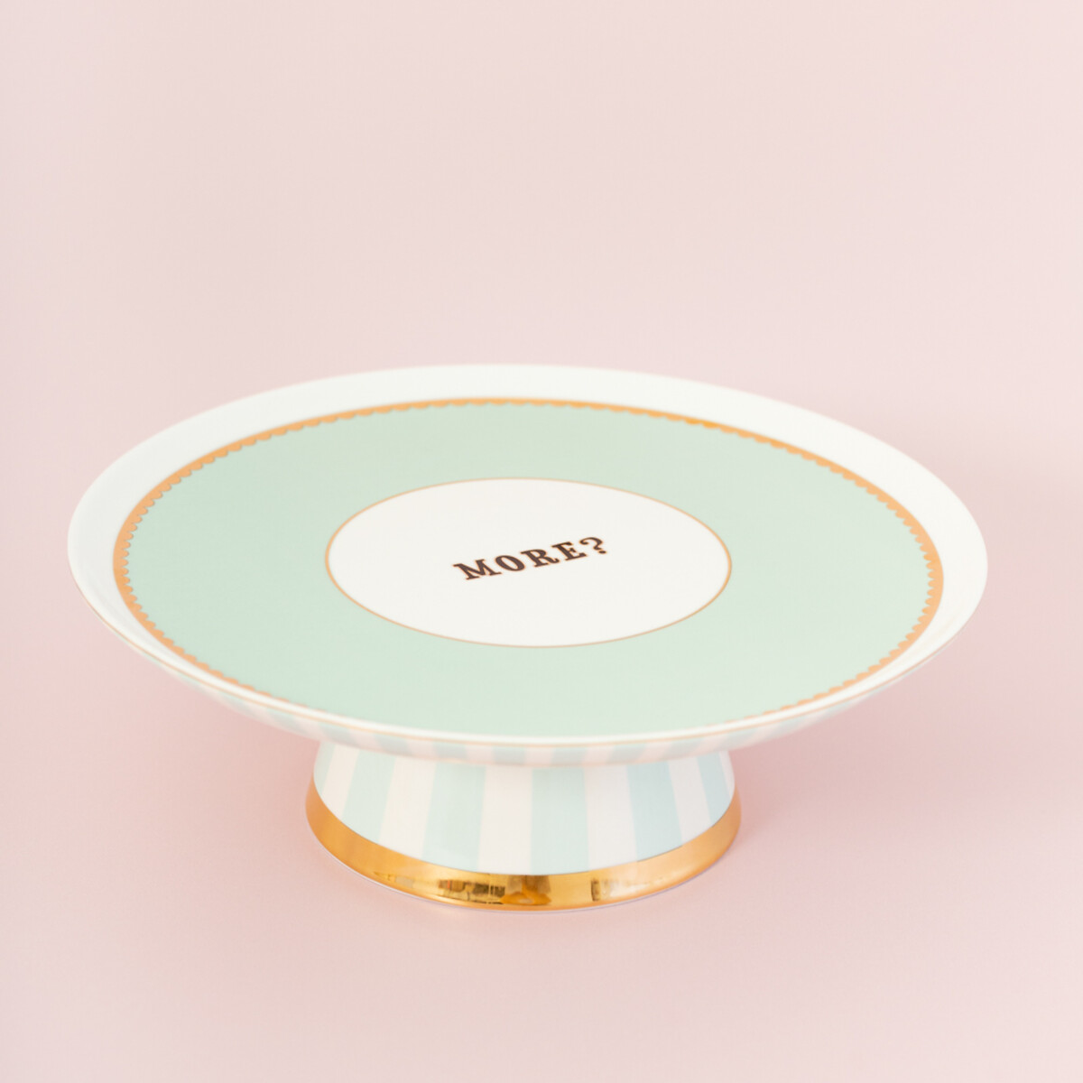 Slogan Footed Cake Stand multi-coloured, YVONNE ELLEN