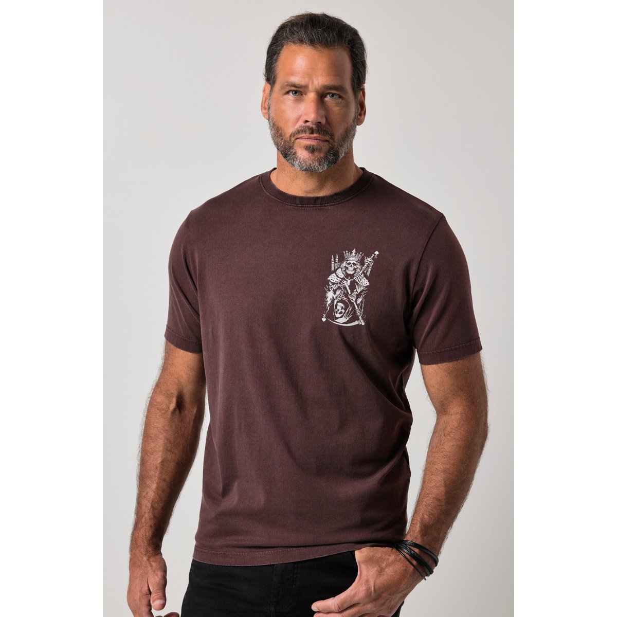 T-shirt, manches courtes. Imprimé poitrine expresso, JP1880