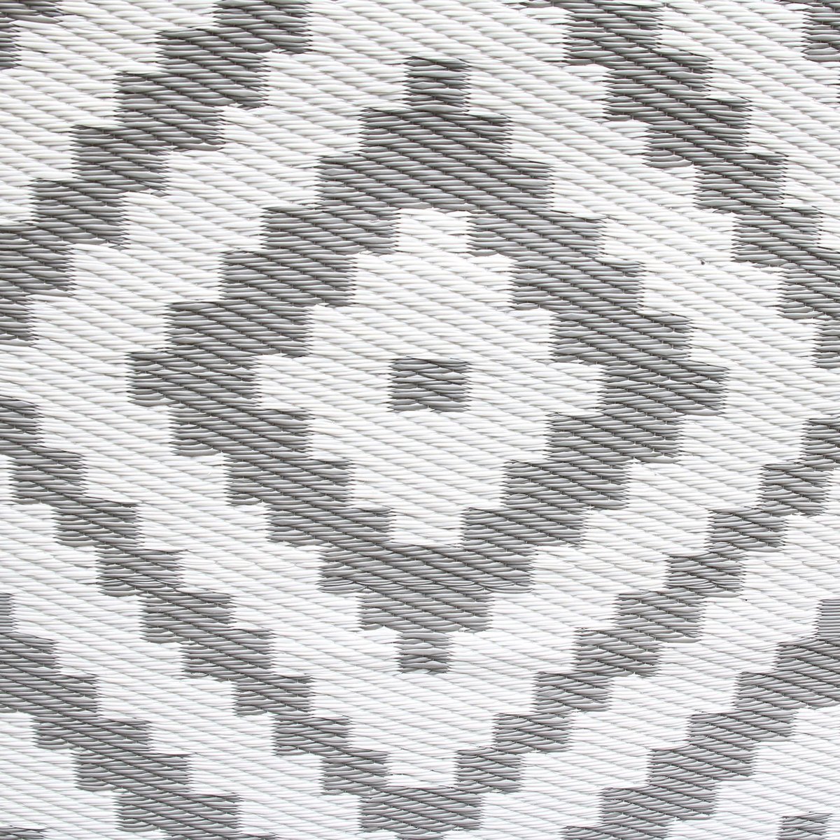 Tapis rectangulaire à motifs géométriques blanc, TOILINUX