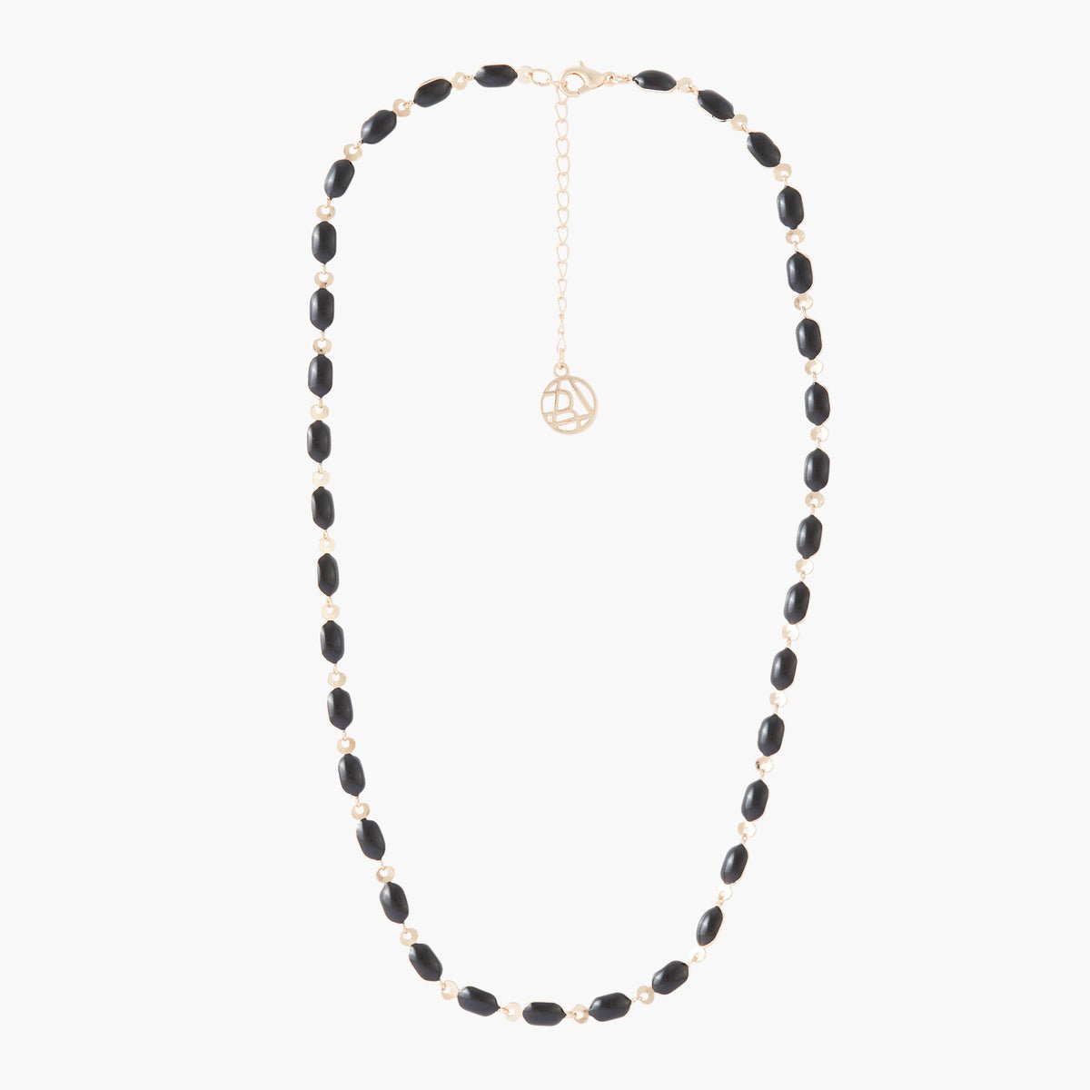 Collier maillons noir et doré noir, BALABOOSTE