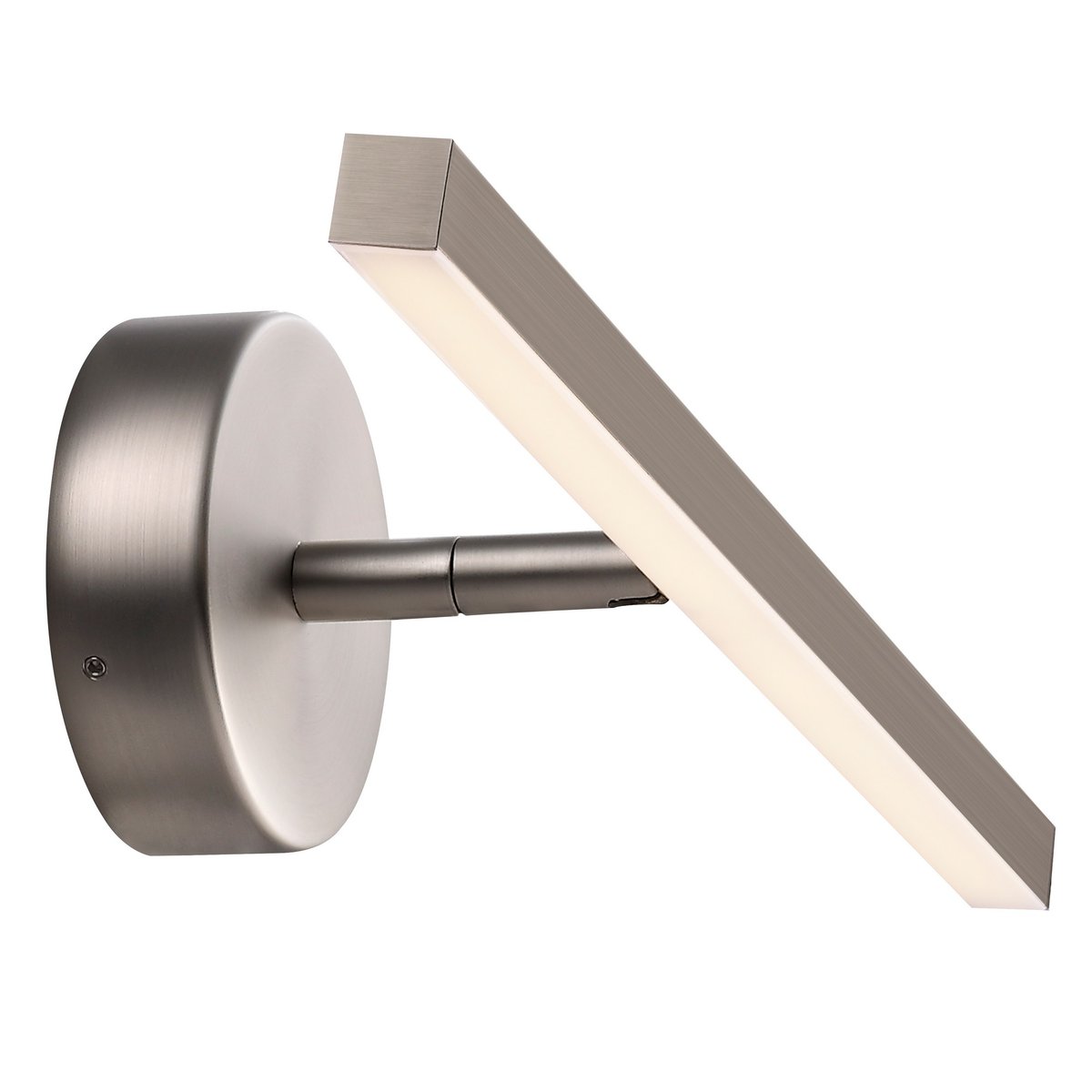 Applique murale salle de bain LED intégrée en métal, IP S13 acier brossé, NORDLUX
