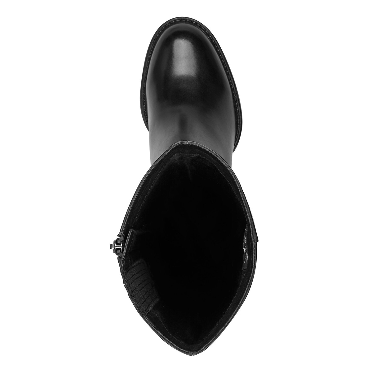 Botas com saltos pequenos, pele, sola antiderrapante preto , TAMARIS