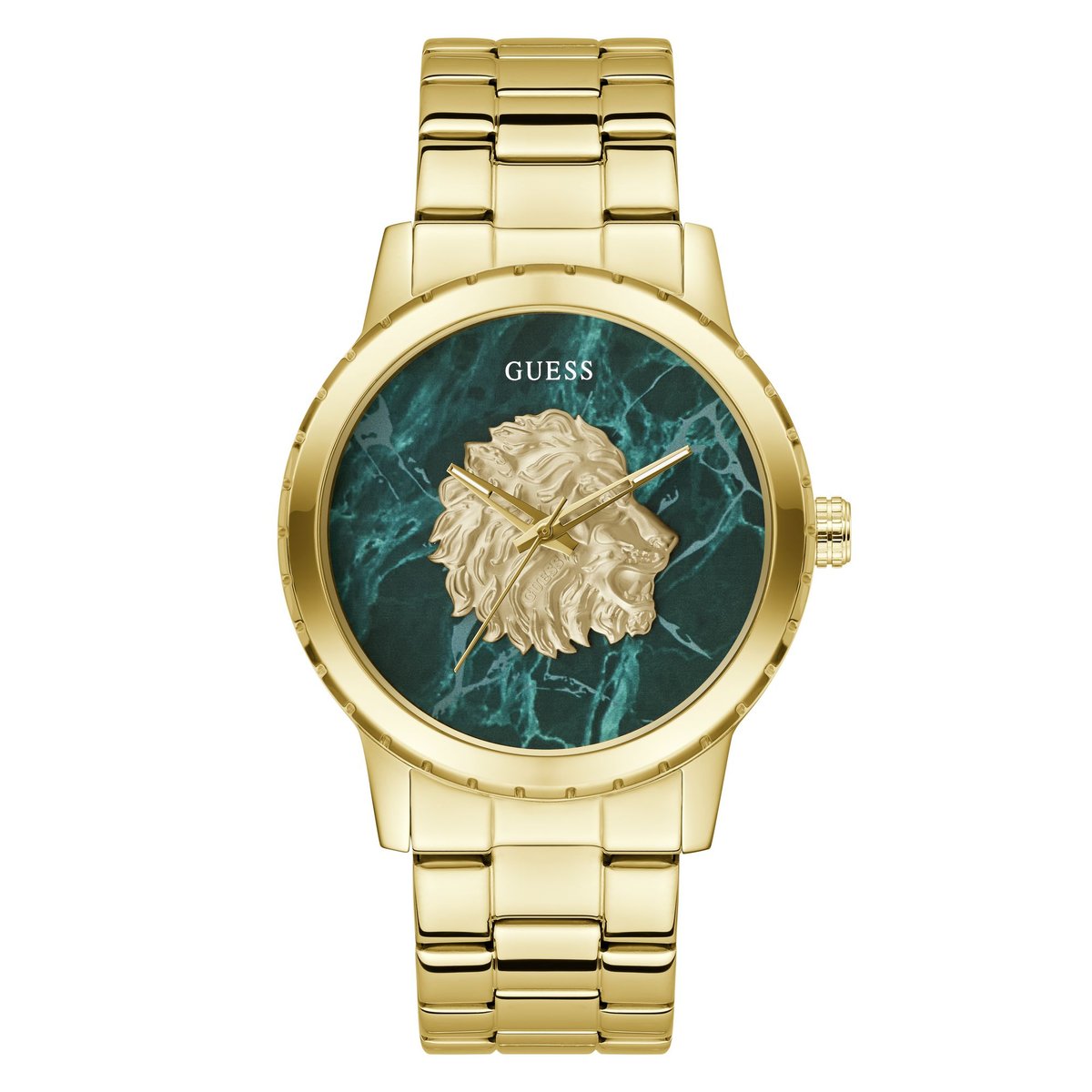 Montre Analogique  MONARCH doré vert doré, GUESS