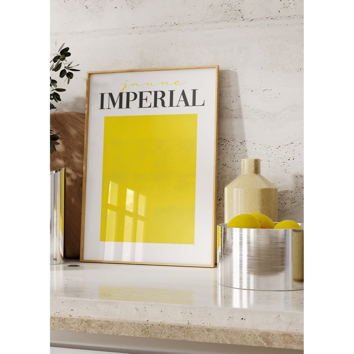Affiche Jaune Impérial blanc, L'AFFICHERIE