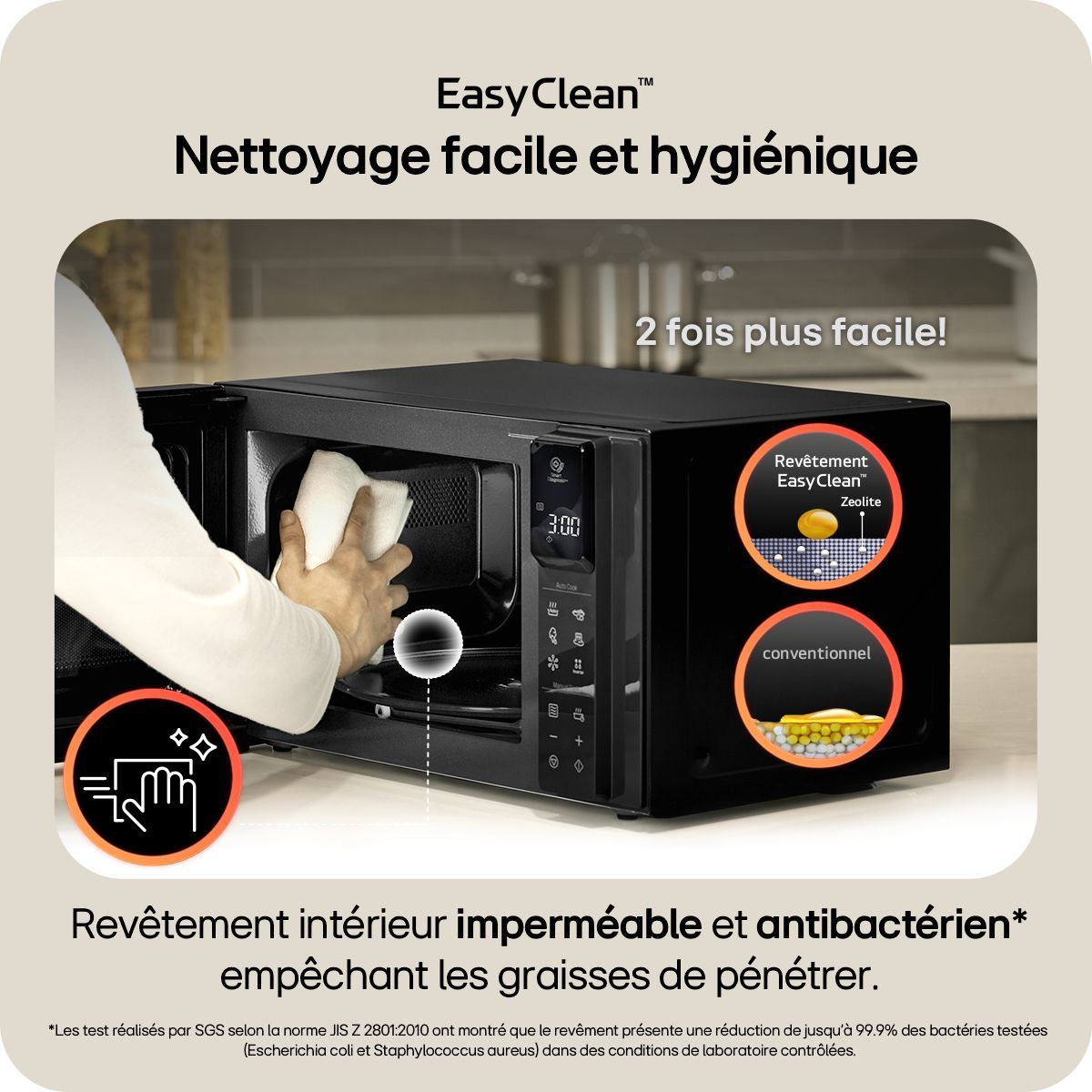 Micro ondes grill MH7265DDS noir, LG